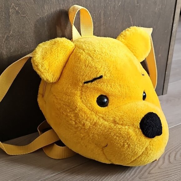 Vintage Winnie The Pooh 3D Plush Head Backpack - Picture 2 of 11